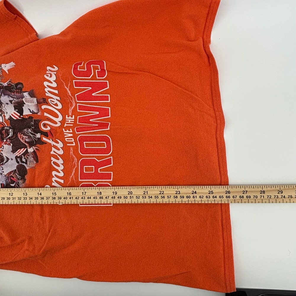 Cleveland Browns Delta Pro Weight Orange Graphic T-Shirt Women M NFL‎ Football - Picture 6 of 6